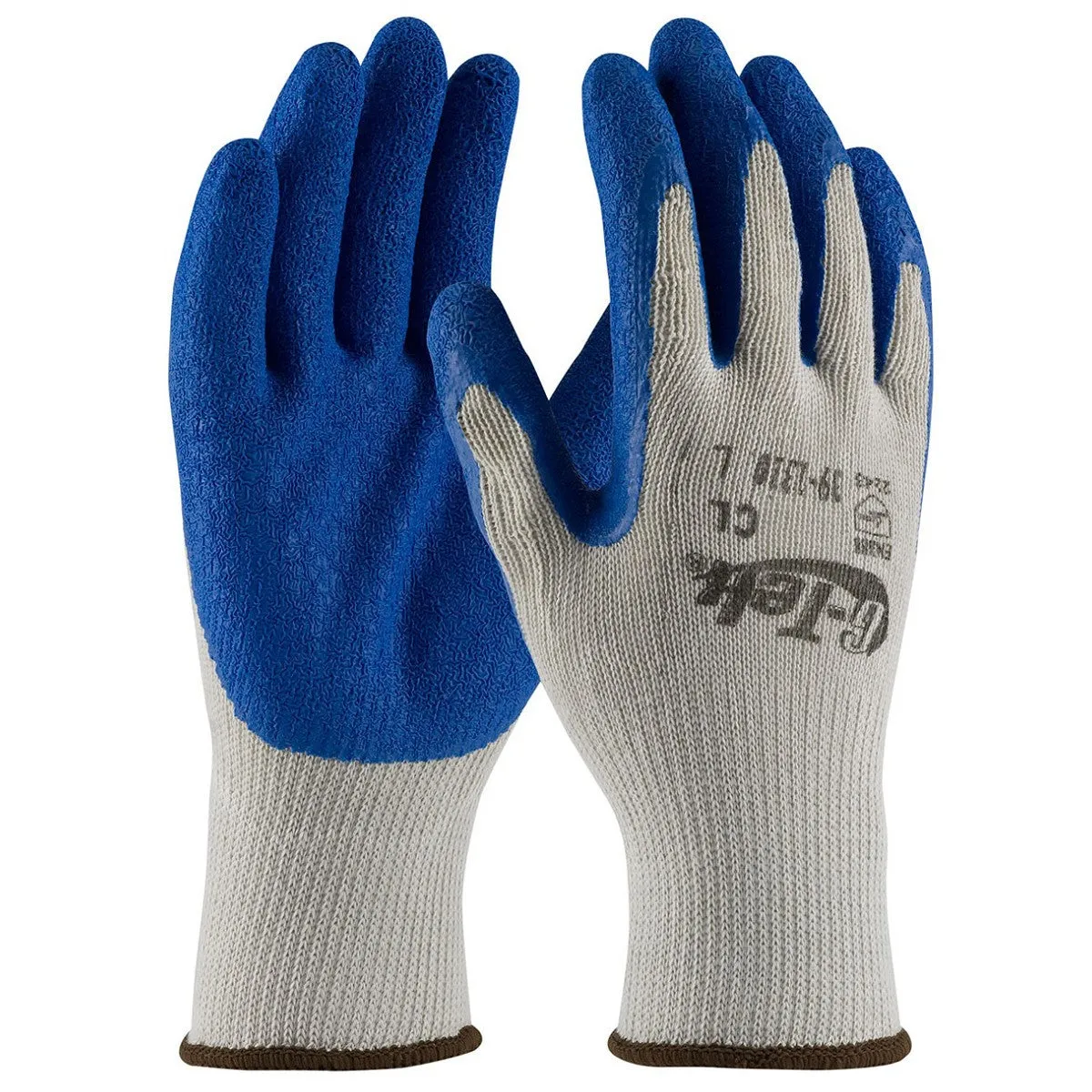 PIP 39-1310 - G-Tek Seamless Latex and Polyester Gloves, Gray - 12 Pack