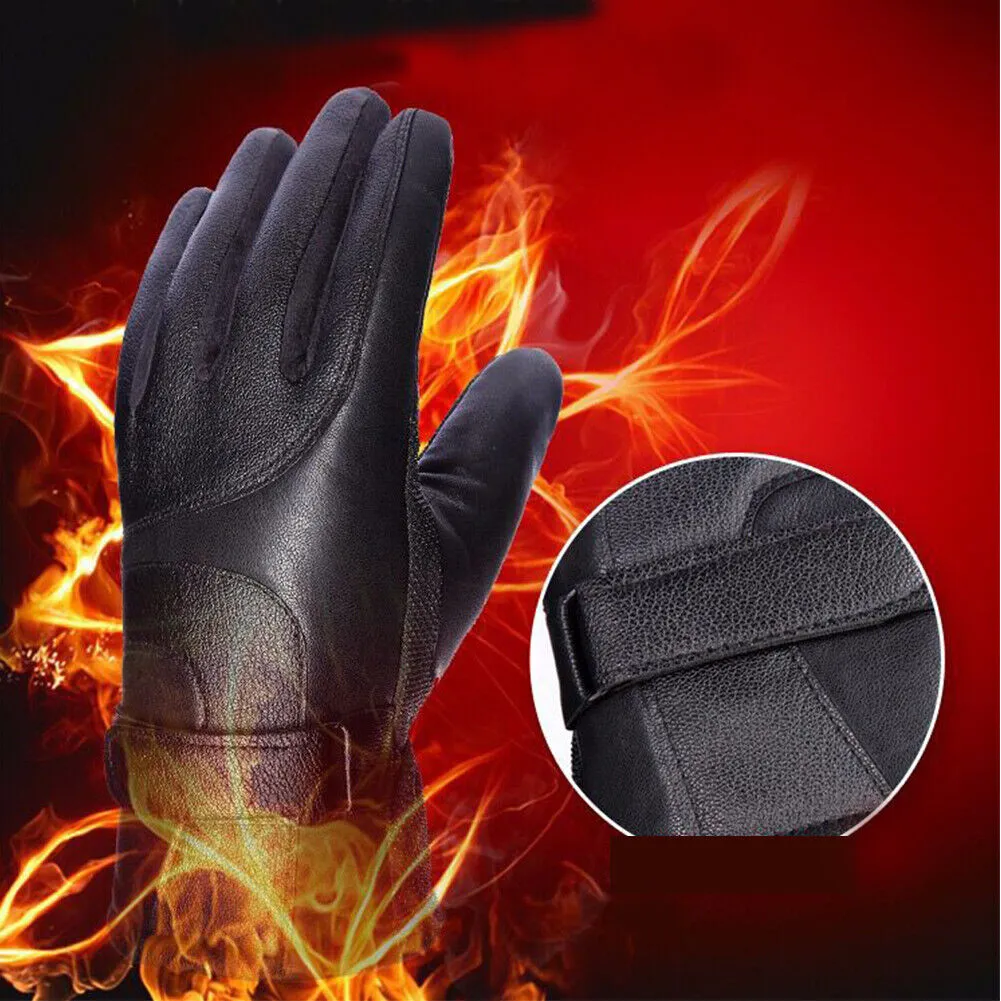 US 1-2 Pair Rechargeable Heated Gloves Unisex Touchscreen Ski Waterproof Outdoor