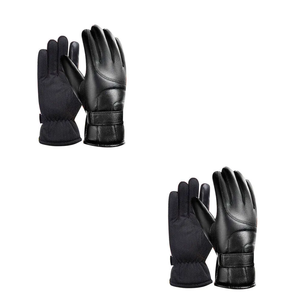 US 1-2 Pair Rechargeable Heated Gloves Unisex Touchscreen Ski Waterproof Outdoor