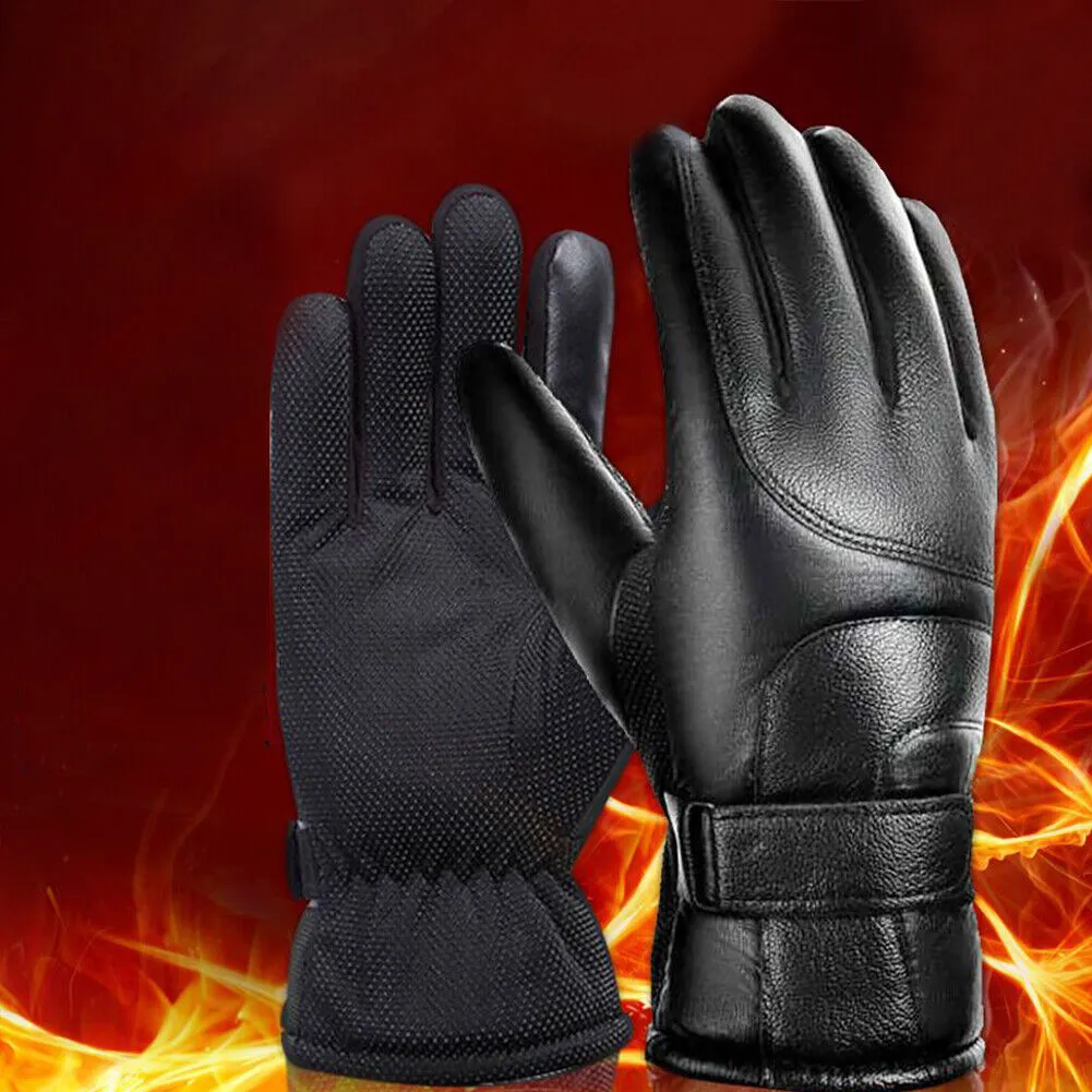 US 1-2 Pair Rechargeable Heated Gloves Unisex Touchscreen Ski Waterproof Outdoor