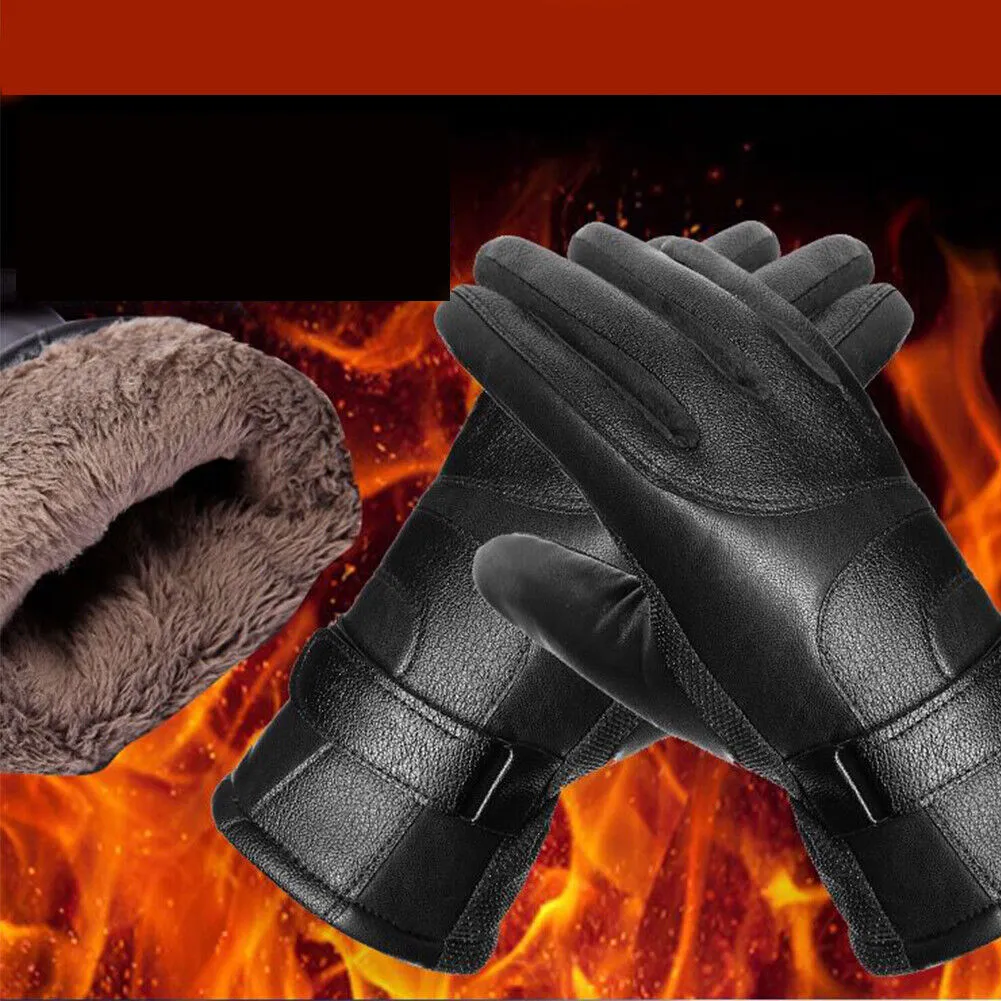 US 1-2 Pair Rechargeable Heated Gloves Unisex Touchscreen Ski Waterproof Outdoor